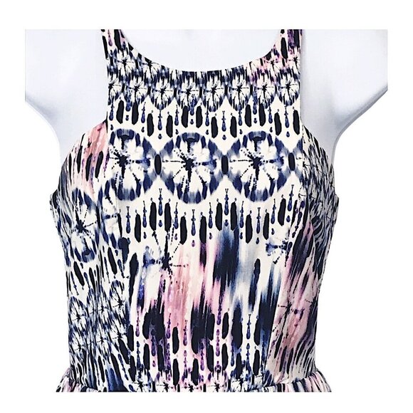 Amanda Uprichard "Elle" Sleeveless Sand Dollar printed silk Dress, Size P - Picture 5 of 13